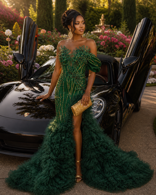 Olivia Emerald green Gown