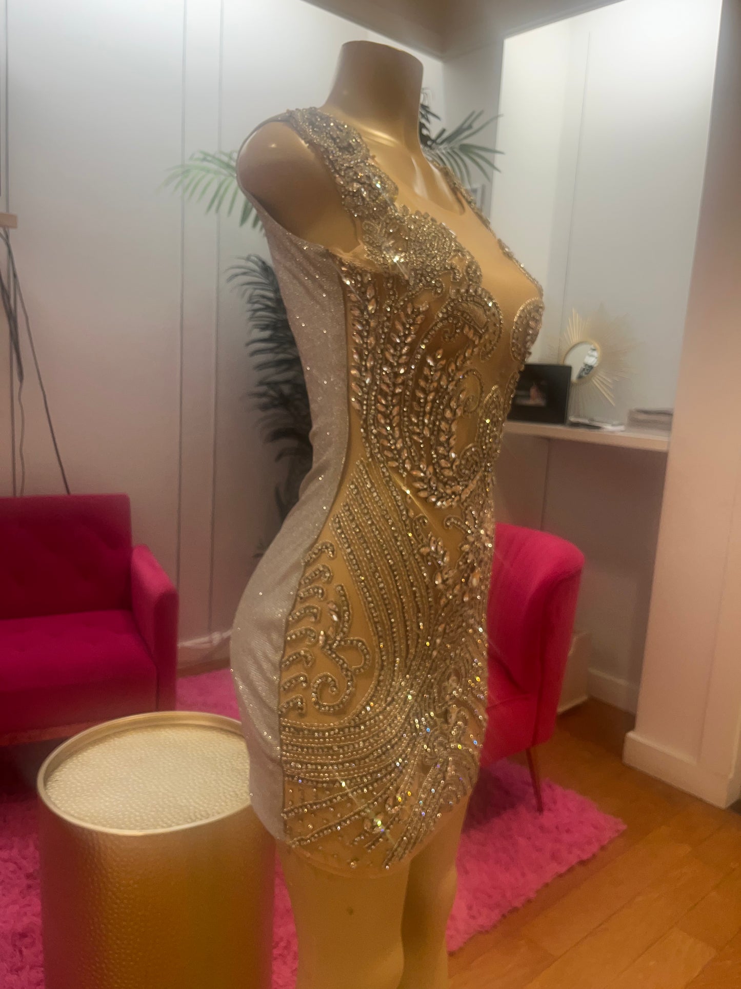 “Stacy” Rhinestone Dress