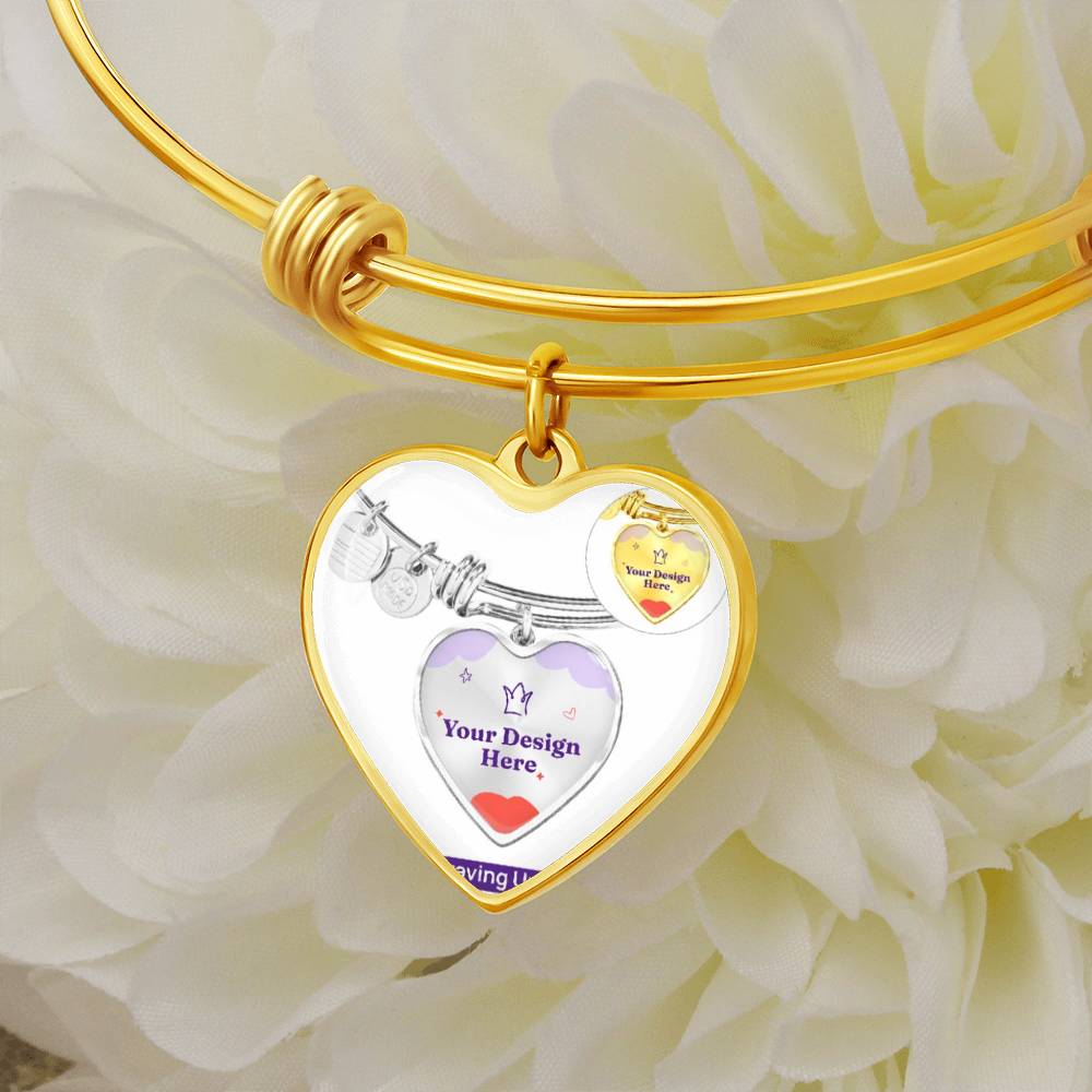 Custom Engraved Heart Bracelet