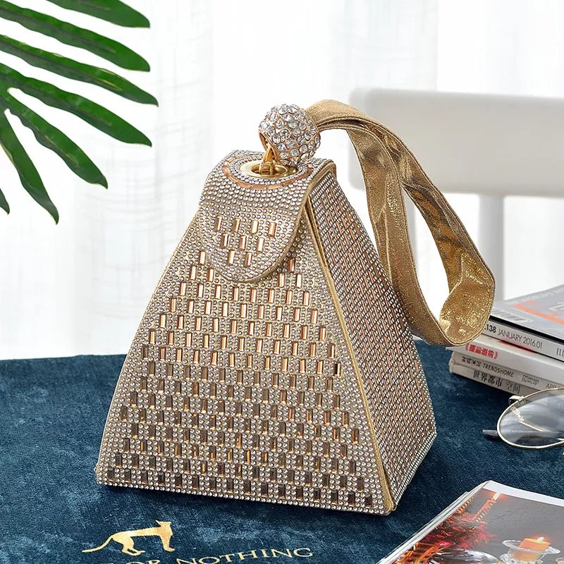 Pyramid Rhinestone bag