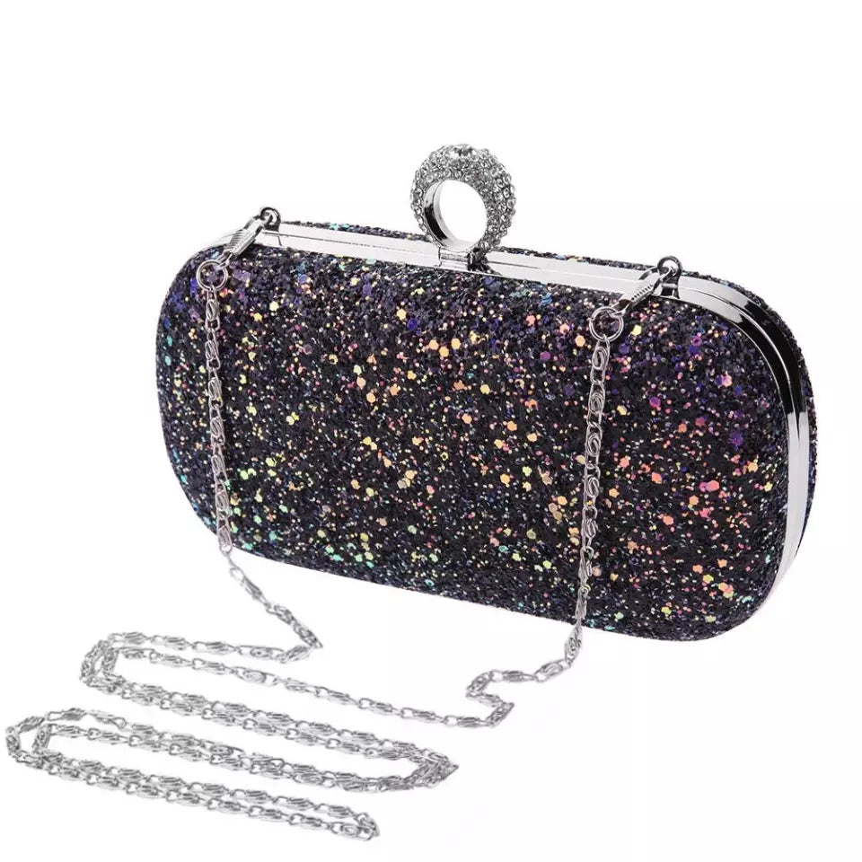 Midnight Sparkle Clutch