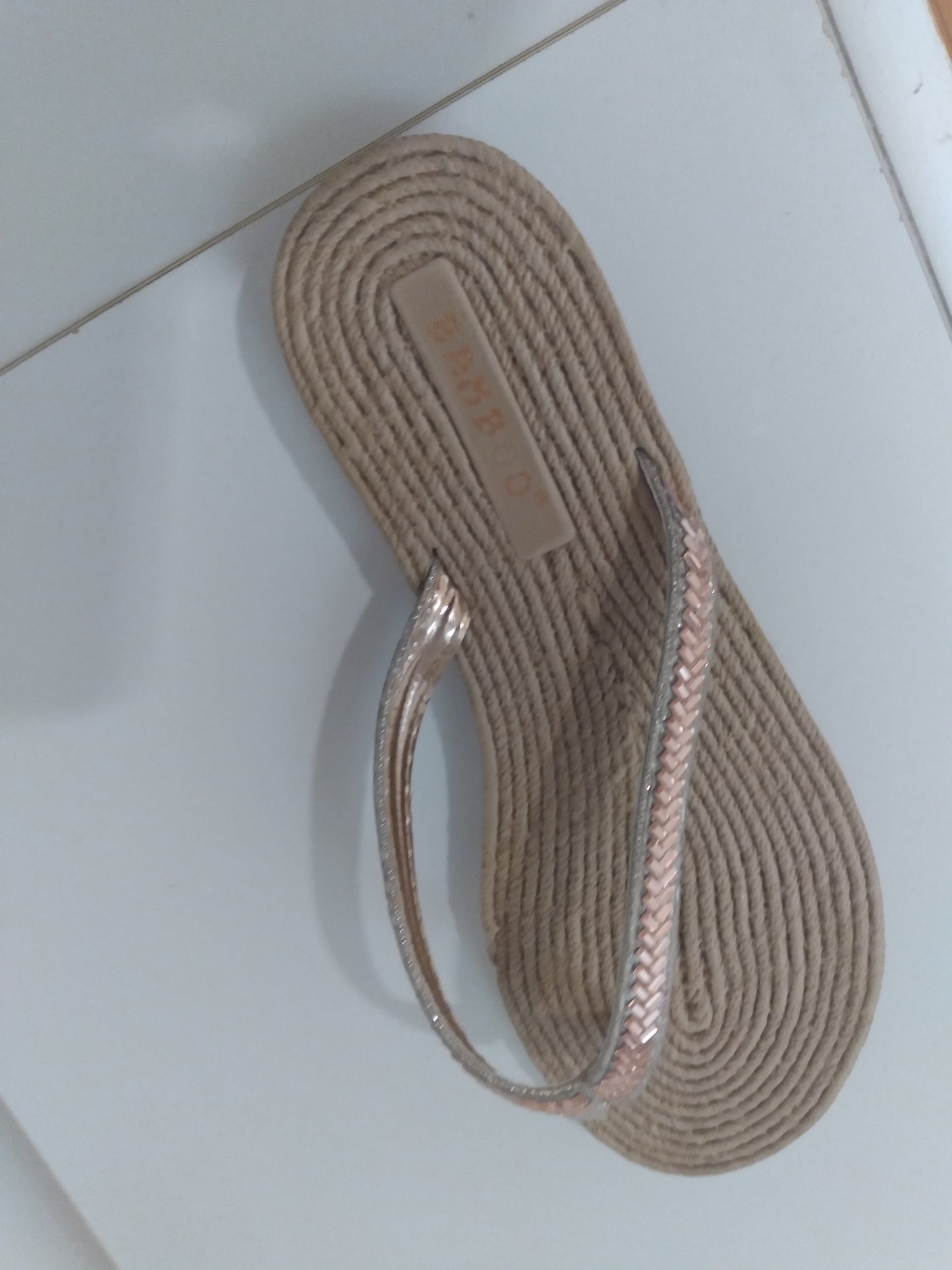 Rose Gold Rhinestone Sandal