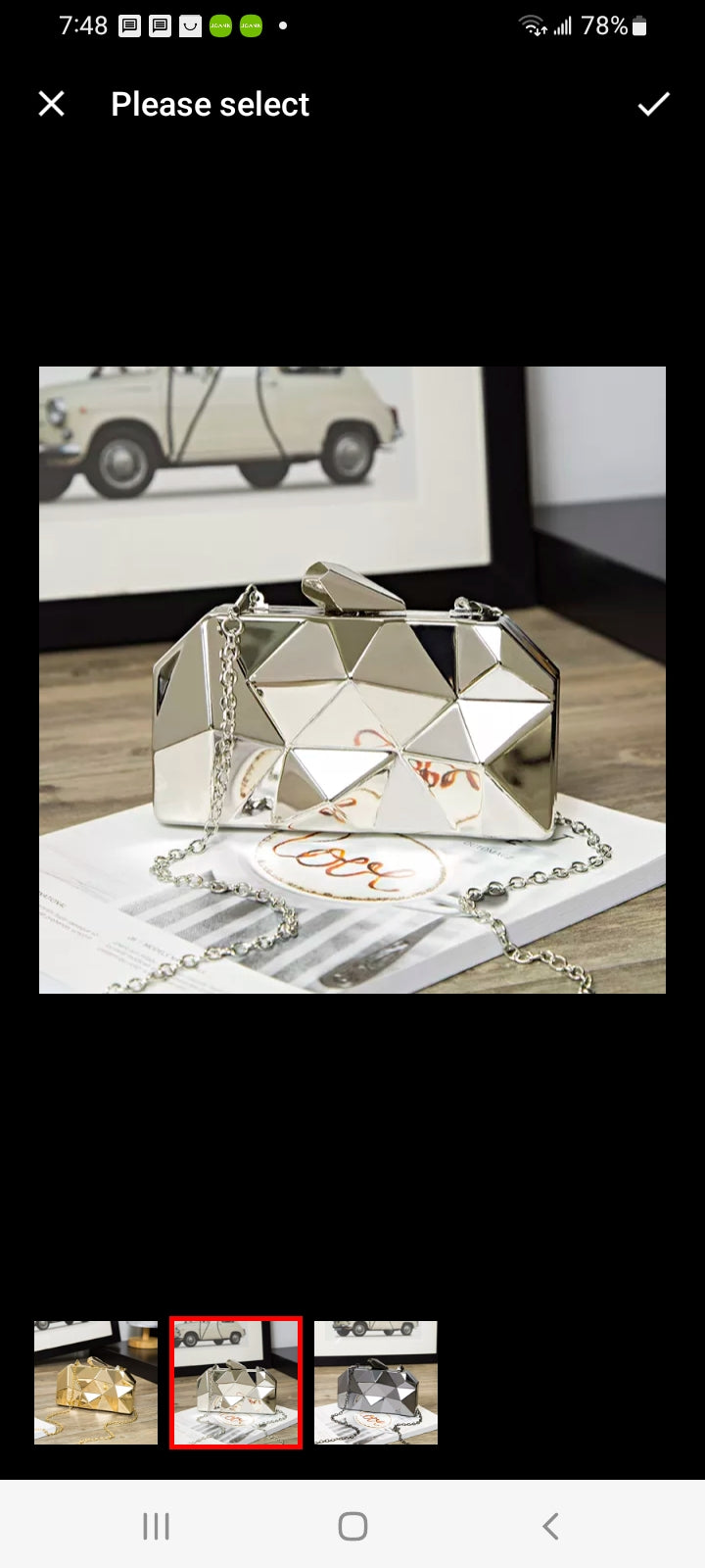 Geometric Acrylic Handbag