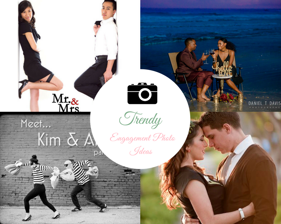 Trendy Engagement Photo Ideas forthe newly engaged couples
