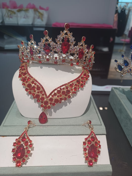 Tiara Necklace Set