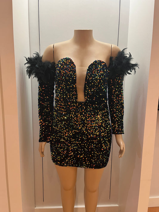 Alexis Sequin Dress
