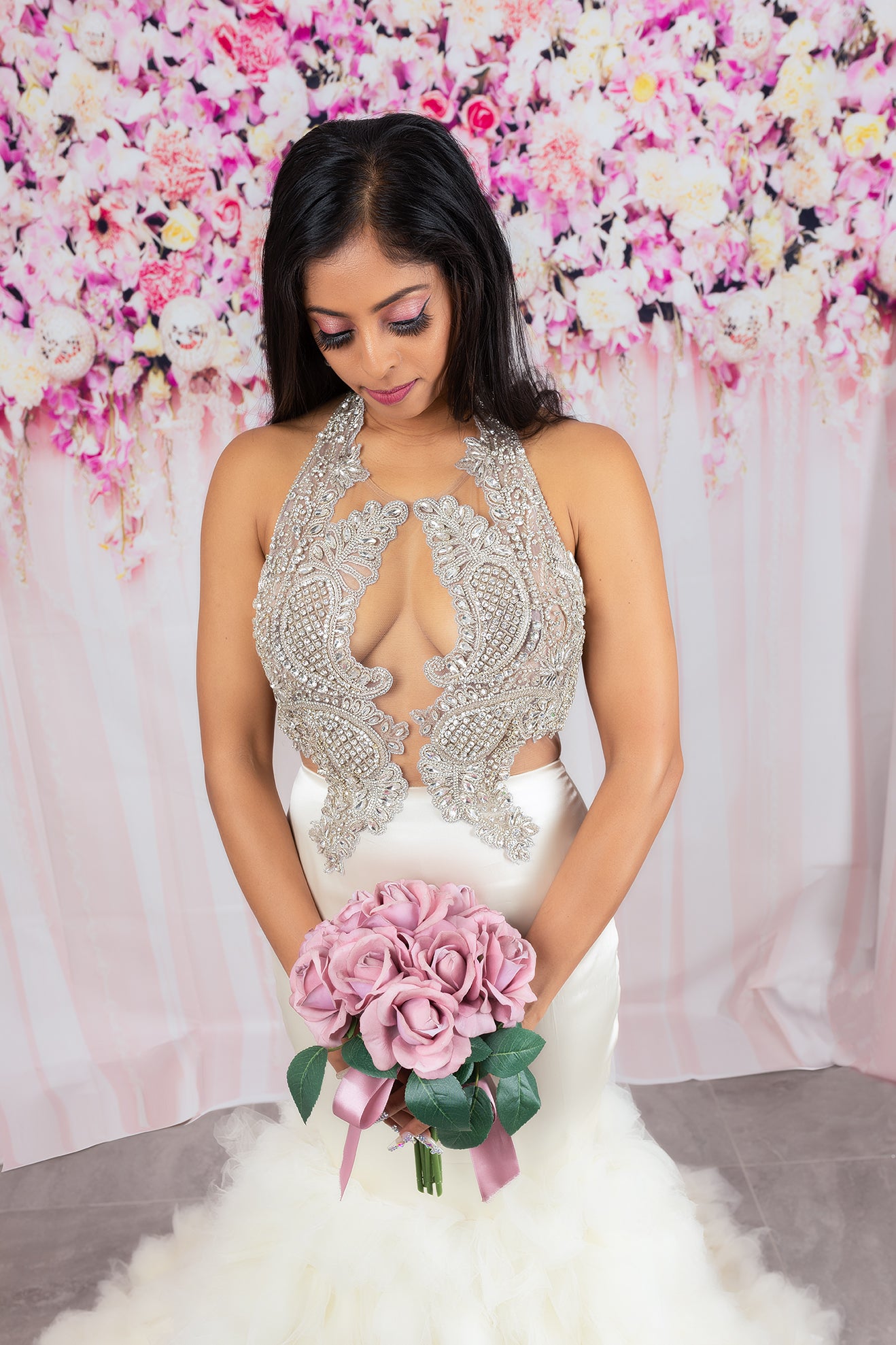 chloe pink wedding dress Stephanie Mai Chloe Strapless Ball Gown Pre order 6 / MistyRose