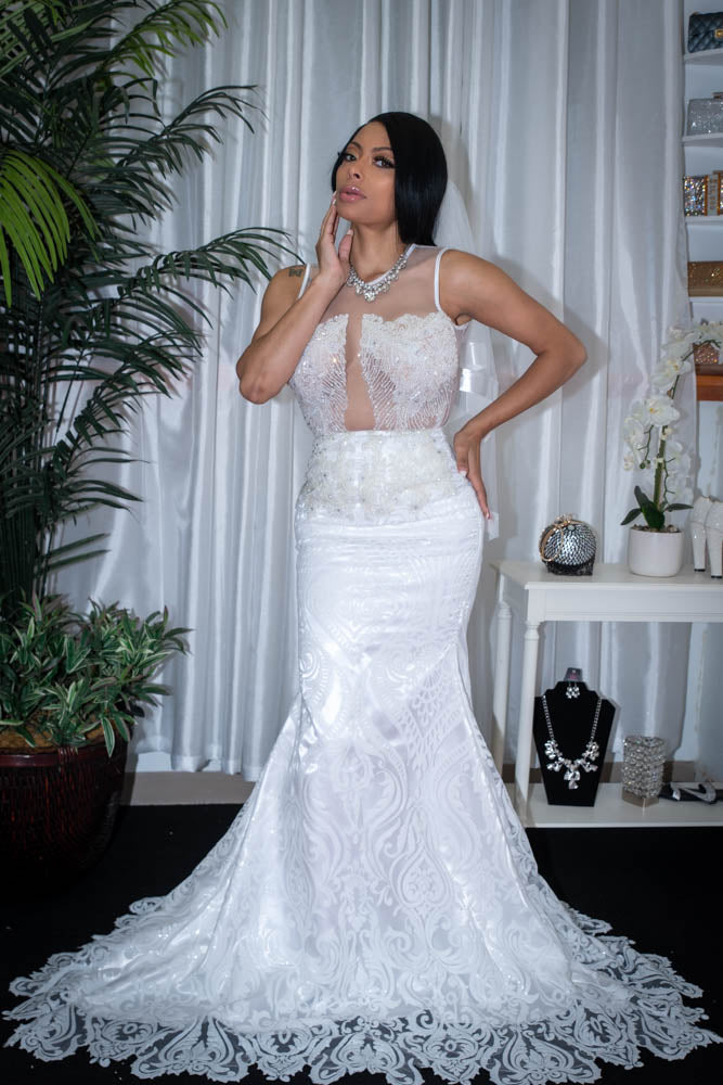 Venessa Sequin Wedding Dress 4 Venessa Sequin Wedding Dress 4