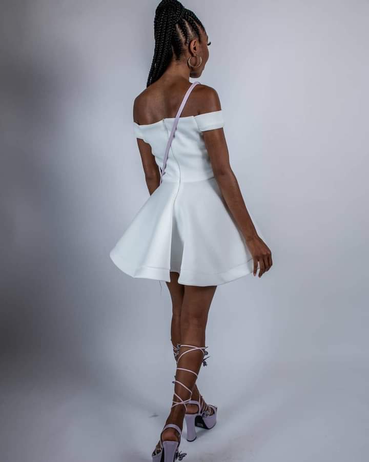 White Flare Dress