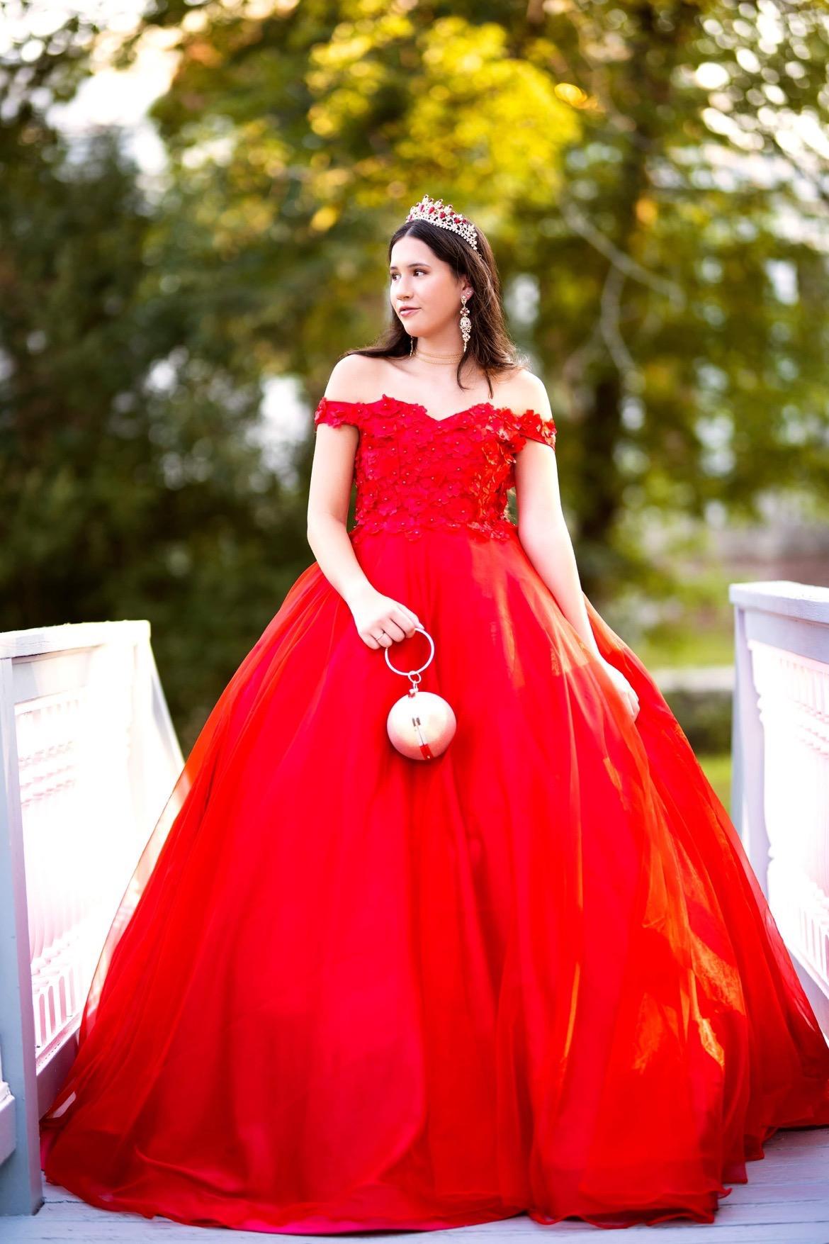 Ready to ship - Red Cinderella Ballgown